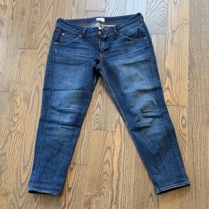 Hudson Jeans Dark Blue Cropped Ankle Jeans